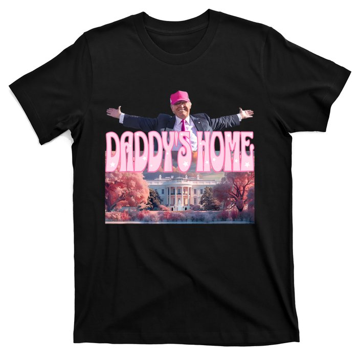 Funny Trump Take America Back DaddyS Home Trump Pink 2024 T-Shirt