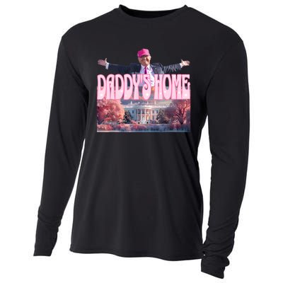 Funny Trump Take America Back DaddyS Home Trump Pink 2024 Cooling Performance Long Sleeve Crew