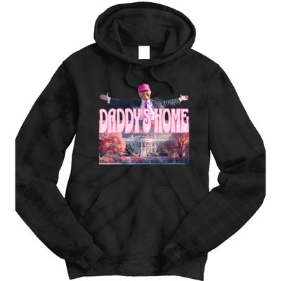 Funny Trump Take America Back DaddyS Home Trump Pink 2024 Tie Dye Hoodie