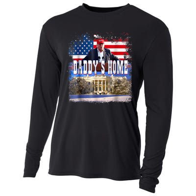 Funny Trump Take America Back Daddys Home Trump 2024 Cooling Performance Long Sleeve Crew