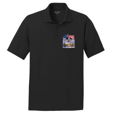 Funny Trump Take America Back Daddys Home Trump 2024 PosiCharge RacerMesh Polo