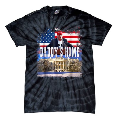 Funny Trump Take America Back Daddys Home Trump 2024 Tie-Dye T-Shirt