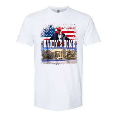 Funny Trump Take America Back Daddys Home Trump 2024 Softstyle CVC T-Shirt