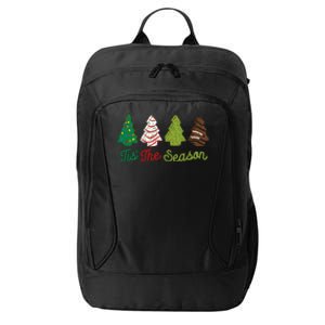 Funny Tis The Season Christmas Tree Cakes Debbie Xmas Gifts City Backpack