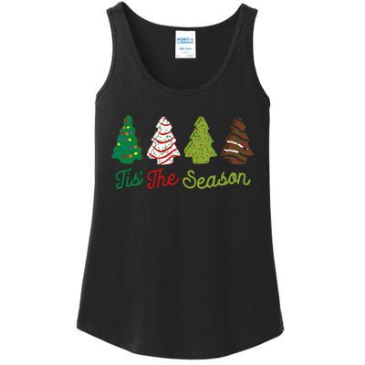 Funny Tis The Season Christmas Tree Cakes Debbie Xmas Gifts Ladies Essential Tank