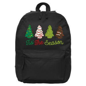 Funny Tis The Season Christmas Tree Cakes Debbie Xmas Gifts 16 in Basic Backpack