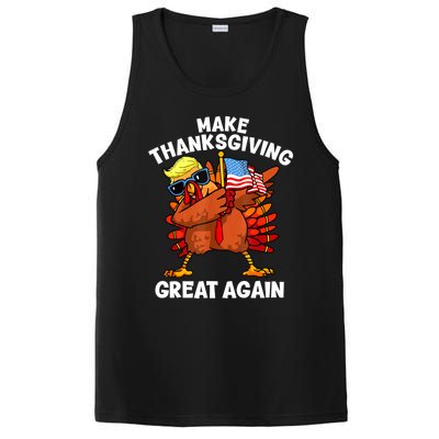 Funny Trump Turkey Make Thanksgiving Great Again Trump 2024 PosiCharge Competitor Tank