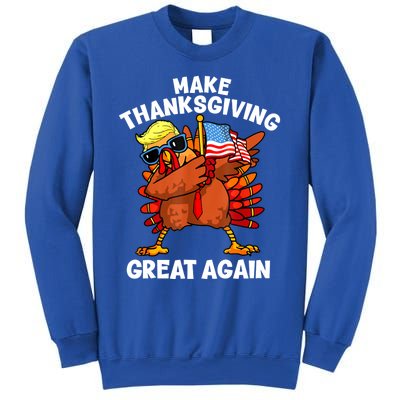 Funny Trump Turkey Make Thanksgiving Great Again Trump 2024 Sweatshirt