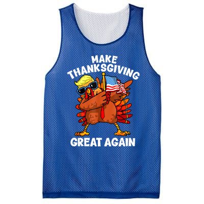 Funny Trump Turkey Make Thanksgiving Great Again Trump 2024 Mesh Reversible Basketball Jersey Tank