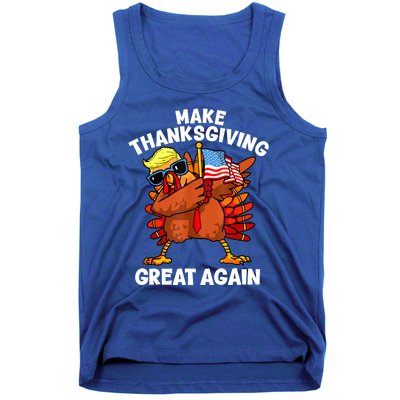 Funny Trump Turkey Make Thanksgiving Great Again Trump 2024 Tank Top