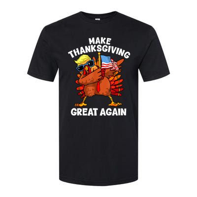 Funny Trump Turkey Make Thanksgiving Great Again Trump 2024 Softstyle CVC T-Shirt