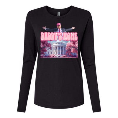 Funny Trump Take America Back DaddyS Home Trump Pink 2024 Great Gift Womens Cotton Relaxed Long Sleeve T-Shirt