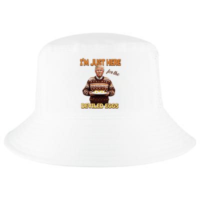 Funny Trump Thanksgiving IM Just Here For The Deviled Eggs Cool Comfort Performance Bucket Hat