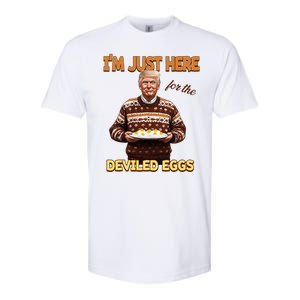 Funny Trump Thanksgiving IM Just Here For The Deviled Eggs Softstyle CVC T-Shirt