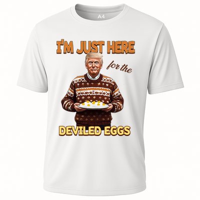 Funny Trump Thanksgiving IM Just Here For The Deviled Eggs Performance Shirt