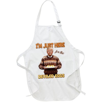 Funny Trump Thanksgiving IM Just Here For The Deviled Eggs Apron