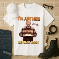 Funny Trump Thanksgiving IM Just Here For The Deviled Eggs Tall T-Shirt