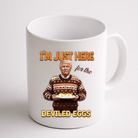Funny Trump Thanksgiving IM Just Here For The Deviled Eggs Mug