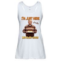 Funny Trump Thanksgiving IM Just Here For The Deviled Eggs Ladies Essential Flowy Tank