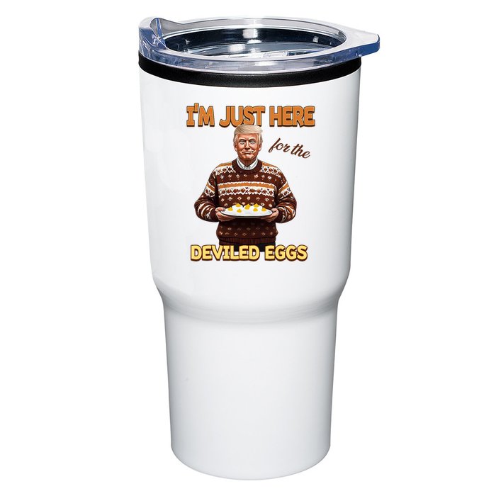 Funny Trump Thanksgiving IM Just Here For The Deviled Eggs Tumbler