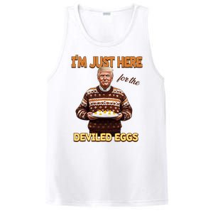 Funny Trump Thanksgiving IM Just Here For The Deviled Eggs PosiCharge Competitor Tank