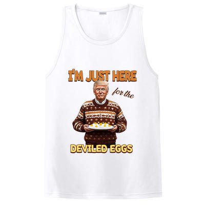 Funny Trump Thanksgiving IM Just Here For The Deviled Eggs PosiCharge Competitor Tank
