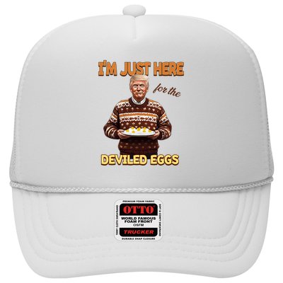 Funny Trump Thanksgiving IM Just Here For The Deviled Eggs Trucker Hat