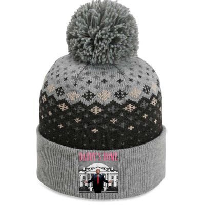 Funny Trump Take America Back DaddyS Home Trump Pink 2024 The Baniff Cuffed Pom Beanie