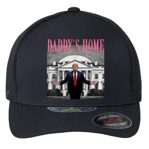 Funny Trump Take America Back DaddyS Home Trump Pink 2024 Flexfit Unipanel Trucker Cap