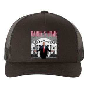 Funny Trump Take America Back DaddyS Home Trump Pink 2024 Yupoong Adult 5-Panel Trucker Hat