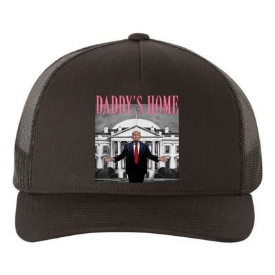 Funny Trump Take America Back DaddyS Home Trump Pink 2024 Yupoong Adult 5-Panel Trucker Hat