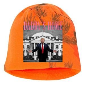 Funny Trump Take America Back DaddyS Home Trump Pink 2024 Kati - Camo Knit Beanie