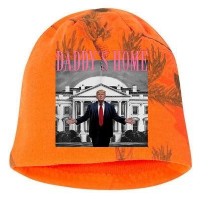 Funny Trump Take America Back DaddyS Home Trump Pink 2024 Kati - Camo Knit Beanie