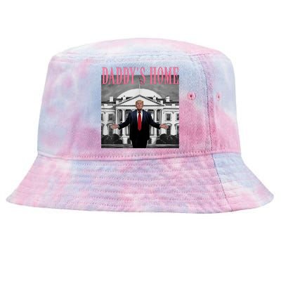 Funny Trump Take America Back DaddyS Home Trump Pink 2024 Tie-Dyed Bucket Hat