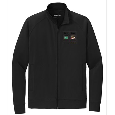 First Teach Then Beach First We Teach Then We Beach Stretch Full-Zip Cadet Jacket