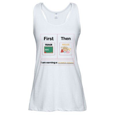 First Teach Then Beach First We Teach Then We Beach Ladies Essential Flowy Tank