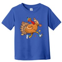 Funny Turkey Thanksgiving Its Leg Day Workout Exercise Cute Gift Toddler T-Shirt