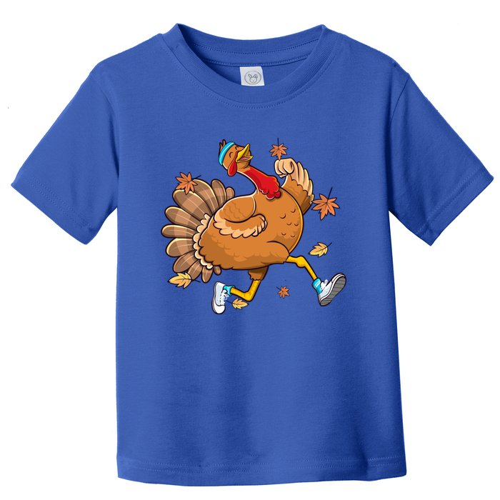 Funny Turkey Thanksgiving Its Leg Day Workout Exercise Cute Gift Toddler T-Shirt