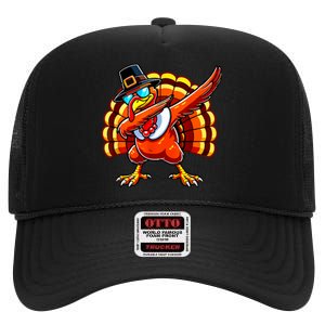 Funny Thanksgiving Turkey Pilgrim Hat High Crown Mesh Back Trucker Hat