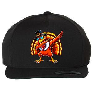 Funny Thanksgiving Turkey Pilgrim Hat Wool Snapback Cap