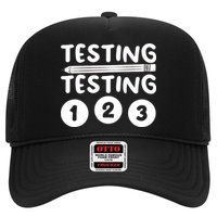 Funny Teacher Testing Design For Wo Testing Teacher Trucker Hat