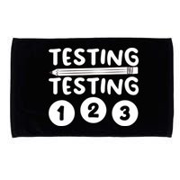 Funny Teacher Testing Design For Wo Testing Teacher Microfiber Hand Towel