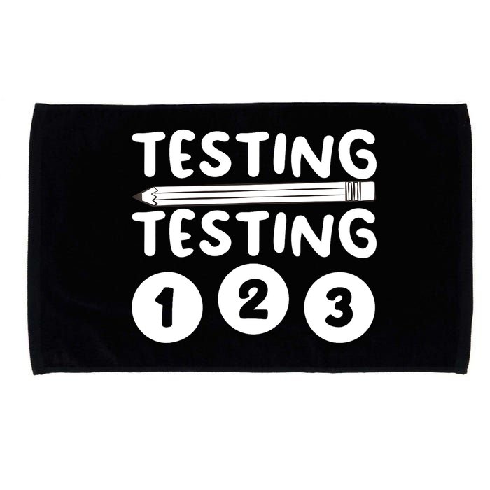 Funny Teacher Testing Design For Wo Testing Teacher Microfiber Hand Towel