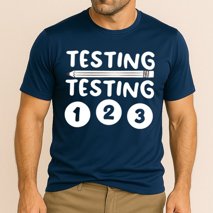 Funny Teacher Testing Design For Wo Testing Teacher Performance Shirt