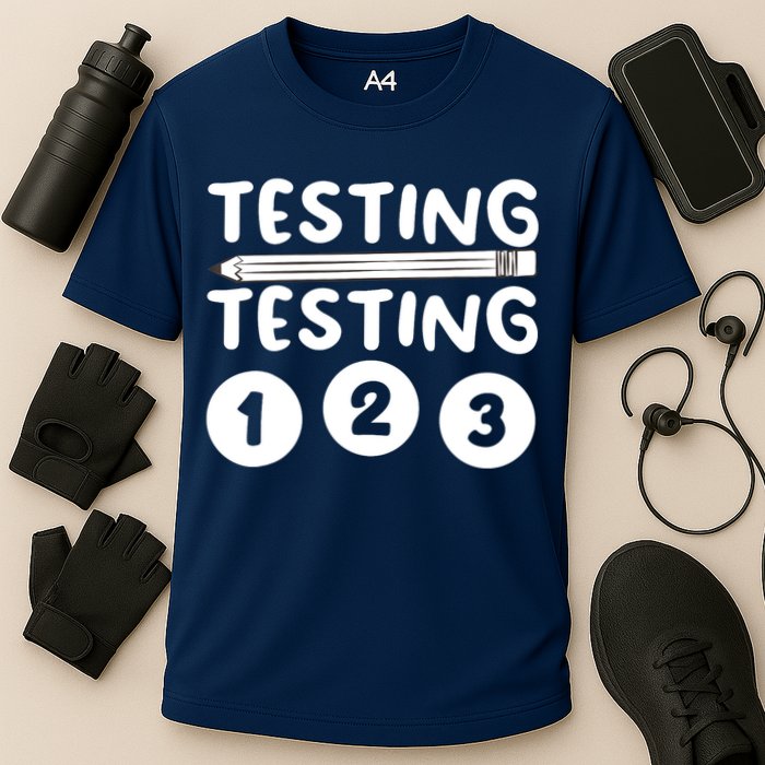 Funny Teacher Testing Design For Wo Testing Teacher Performance Shirt