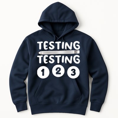 Funny Teacher Testing Design For Wo Testing Teacher Hoodie