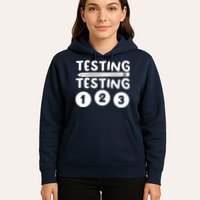 Funny Teacher Testing Design For Wo Testing Teacher Hoodie