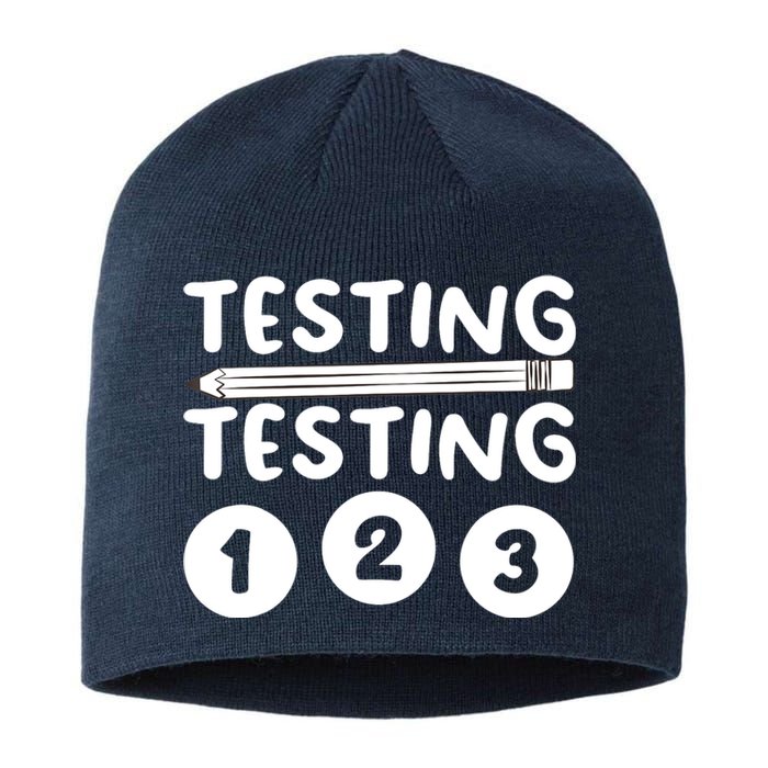 Funny Teacher Testing Design For Wo Testing Teacher Sustainable Beanie