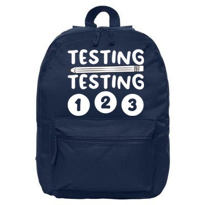 Funny Teacher Testing Design For Wo Testing Teacher 16 in Basic Backpack