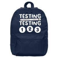 Funny Teacher Testing Design For Wo Testing Teacher 16 in Basic Backpack